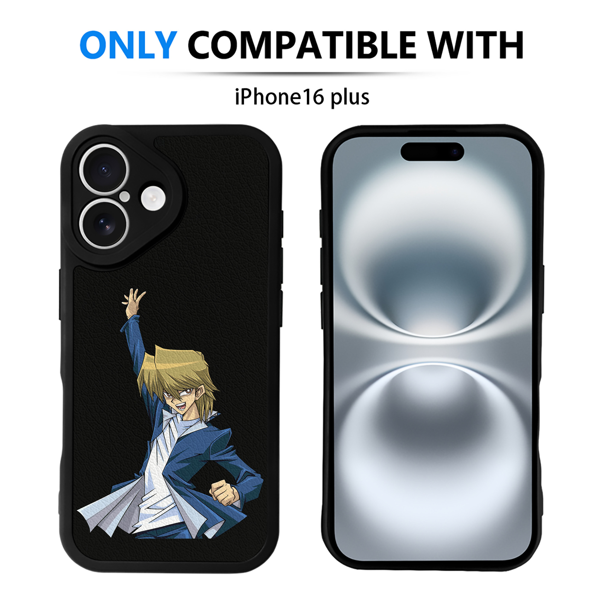 遊☆戯☆王 Yu-Gi-Oh! 【iPhone 16シリーズ対応】シリコンスマホケース（レザー調） 材質：シリコン